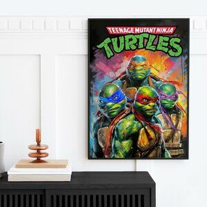20x30‎ TMNT Teenage Mutant Ninja Turtles Wall Art Watercolor Oil Painting Poster